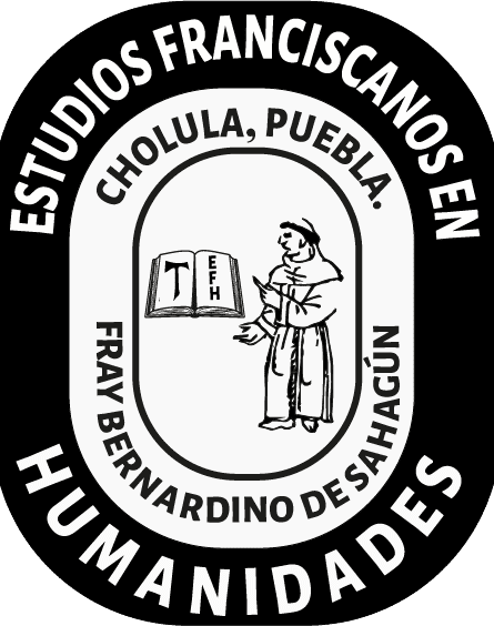 logotipo estudios franciscanos humanidades fray bernardino de sahagún cholula puebla